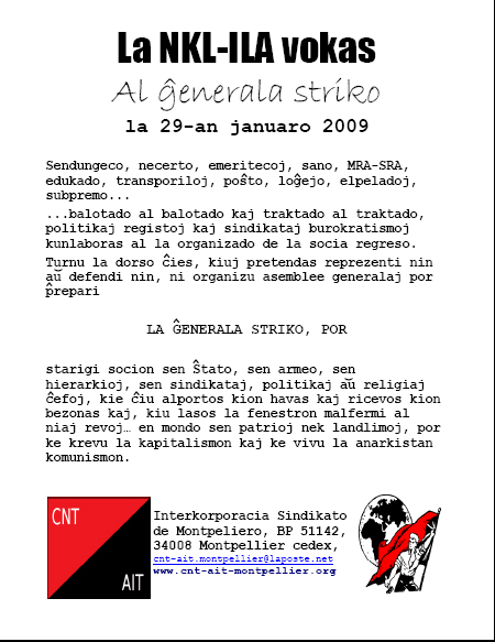 La NKL-ILA vokas al la ĝenerala striko